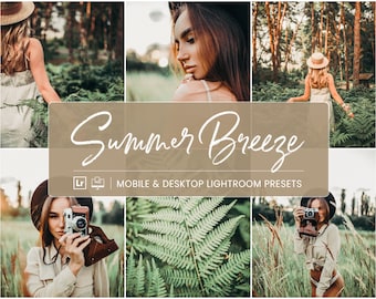 10 Mobile Lightroom Presets, Summer Breeze Lightroom Presets, Blogger Presets, Instagram Presets, Sunkissed Presets, Summer Mobile Presets