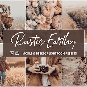 Rustic Earthy Lightroom Presets: Mobile & Desktop Filters