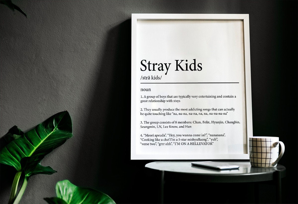 Stray Kids Definition Digital Poster Kpop Music Pop Digital  Etsy
