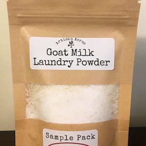 SAMPLE - Goat Milk Laundry Detergent, All Natural, Chemical Free Laundry Powdered Detergent
