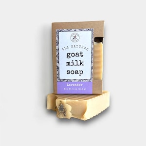 Lavender Goat Milk Soap, Farm Fresh, All Natural, Moisturizing