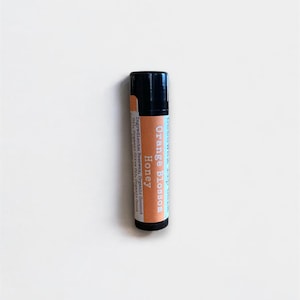 Orange Blossom Honey Beeswax Lip Balm, SPF 30, All Natural, Moisturizing