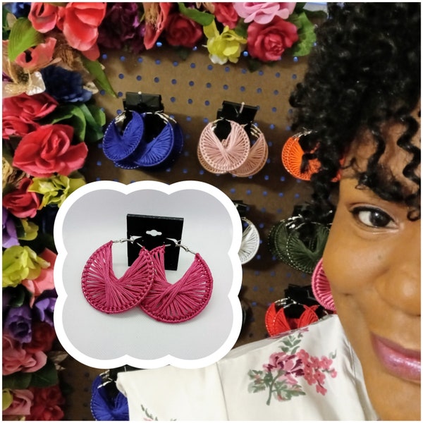 Pattern Only/Crochet Hoop Earrings