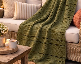 Handmade Crochet Throw Blanket