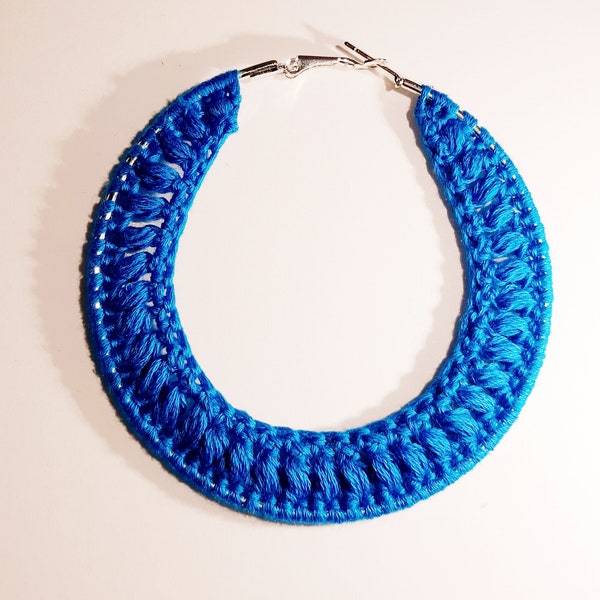 Pattern Only/Crochet Hoop Earrings