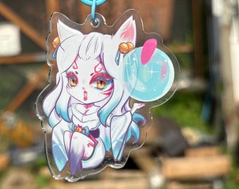 Spirit Blossom Ahri League of Legends LOL Acrylic Keyring