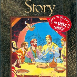 May include: A VHS video cassette with a colorful illustration of Jesus and his disciples at the Last Supper. The title "The Easter Story" is in gold lettering on a dark brown background. The text "The Greatest Adventure Stories from the Bible" is in a gold banner at the bottom of the image.