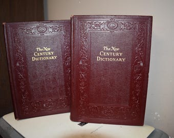 The New Century Dictionary of the English Language edited by H G Emery and K G Brewster Vols. 1 & 2 h/c  1942