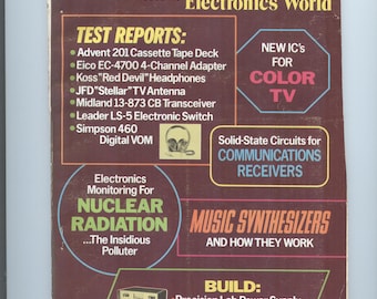 Popular Electronics Feb. 1972 magazine Including Electronics World