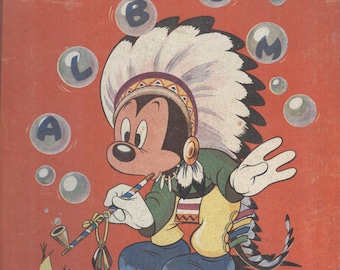 Le Journal de Mickey Album No. 7 (Numeros 157 a 182) Hard Cover Fair Condition