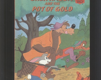 Den stora stygga vargen och lilla vargen, en picknick i skogen, lille kanin och krukan med guld Walt Disney Productions 1980-tals inbundna pärmar 3 böcker