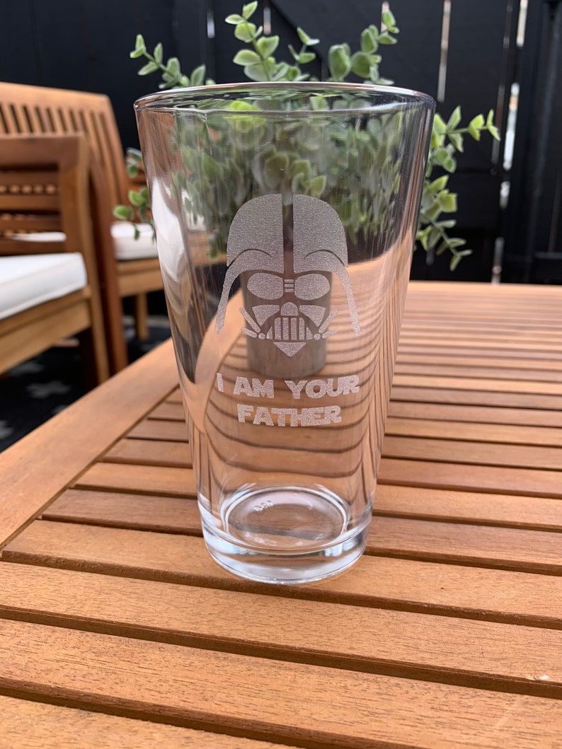 I Am Your Father Darth Vader Star Wars Pint Glass | Etsy