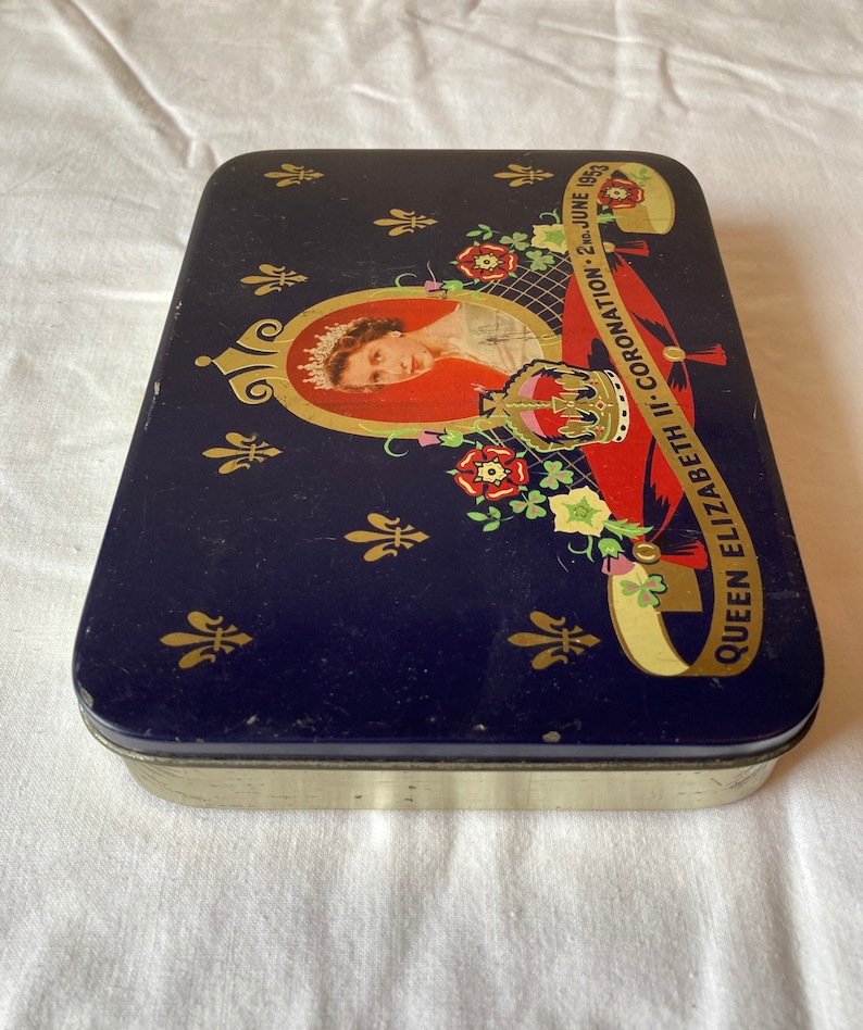 Vintage Coronation Commemorative tin 1953