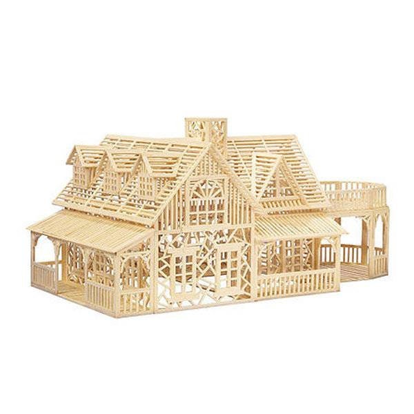 Matchitecture Country House Matchstick Model Construction Craft Kit