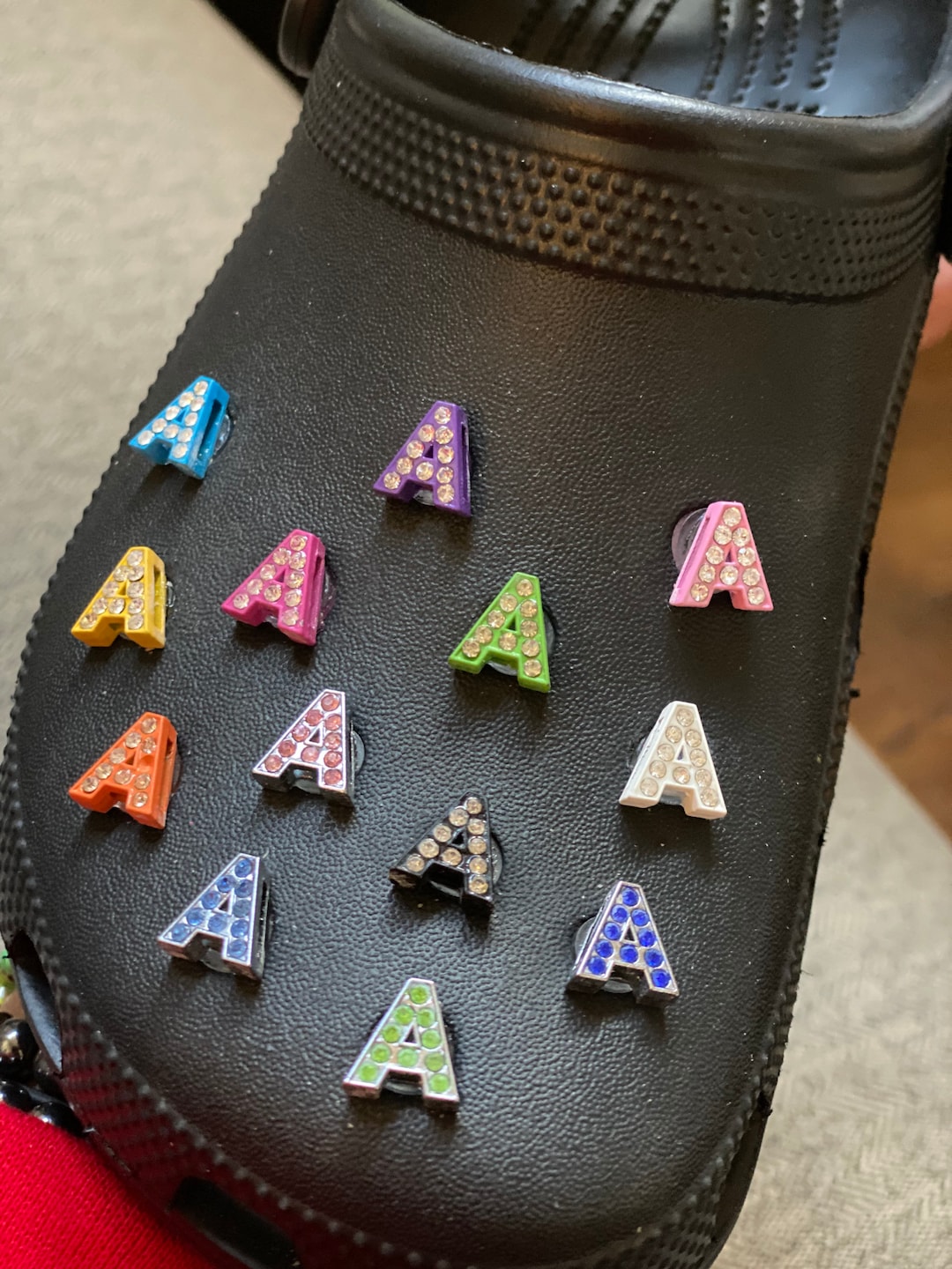 Assorted Bling Alphabet Letters - Clog Shoe Charms - Etsy