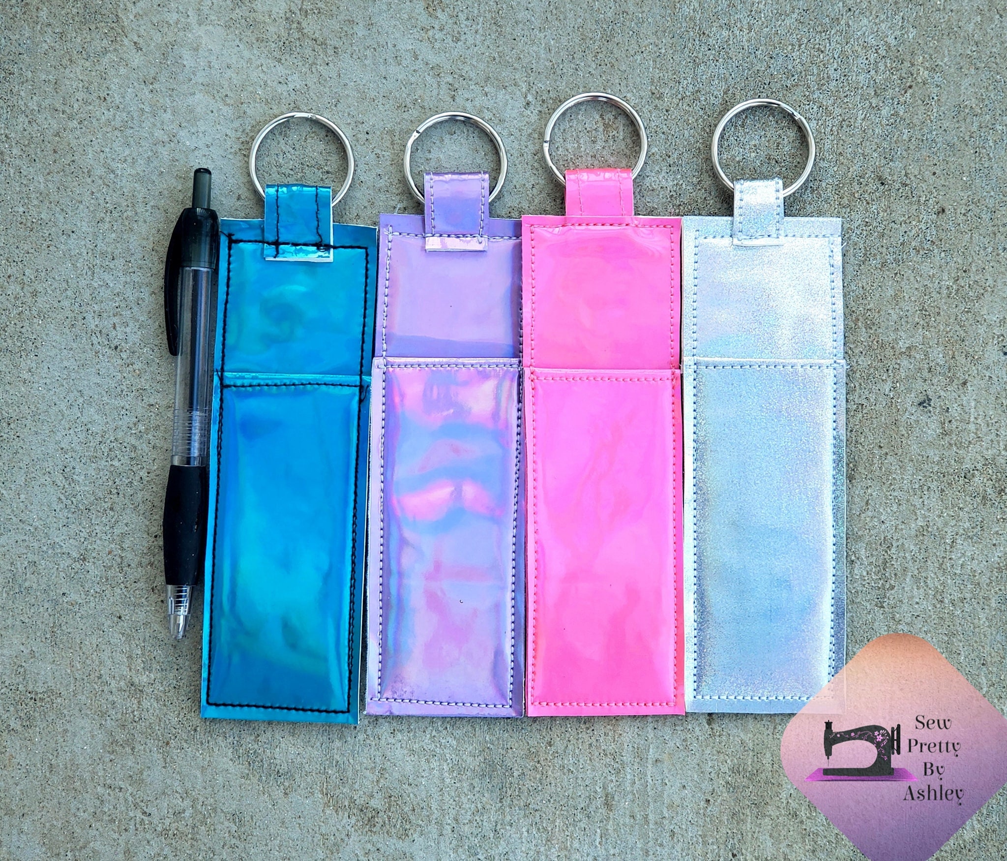Pen Holder Keychain/ Pencil Holder Keychain/ Faux leather Etsy