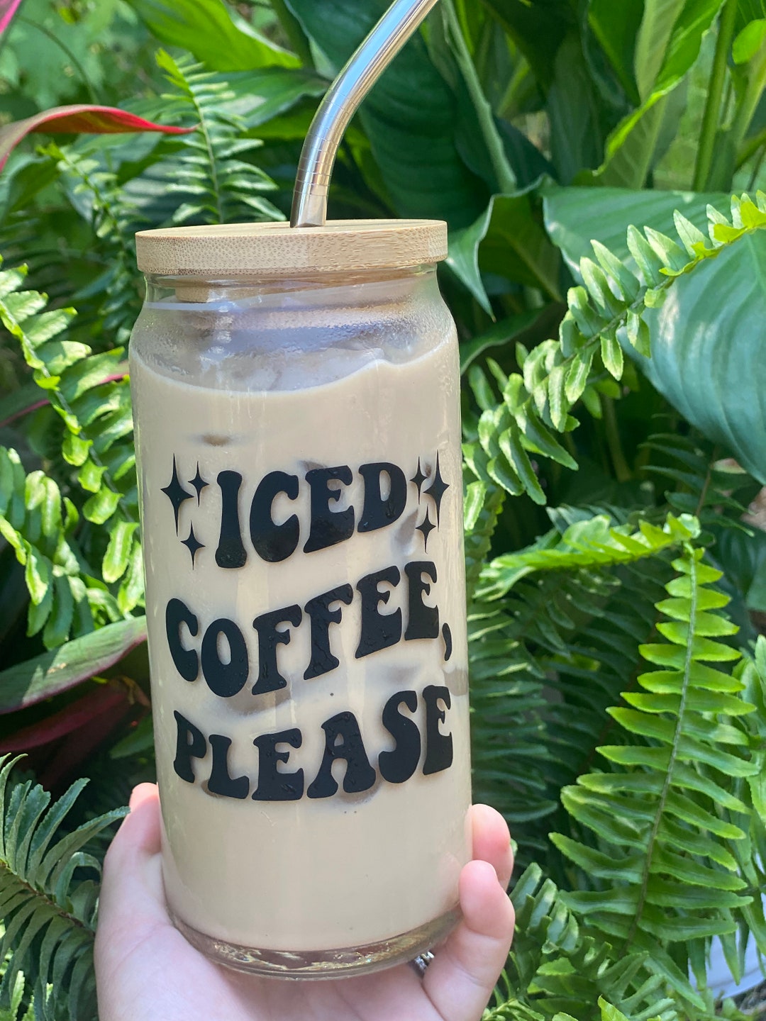 Iced Coffee Beer Can Glass Iced Coffee Please Bring Me an Etsy