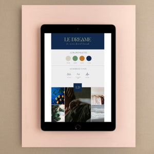 Canva Brand Board Template, Inspiration Board, Editable Brand Board, DIY, Canva Branding Template Kit personnalisable