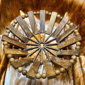 Holz Vintage Perlen dekorative Blumentopfhalter