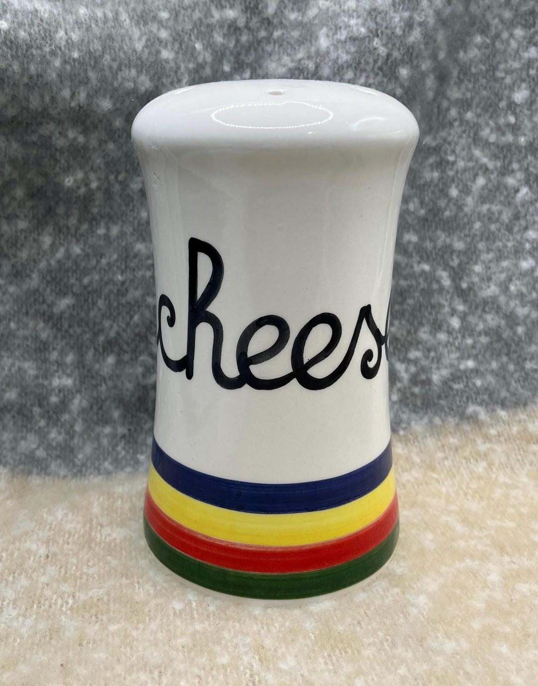 Vintage T. Bellucci Handpainted Cheese Shaker - Parmigiana Cheese Italy ...
