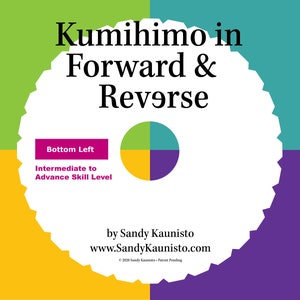 Kumihimo in Forward and Reverse Bottom Left Start
