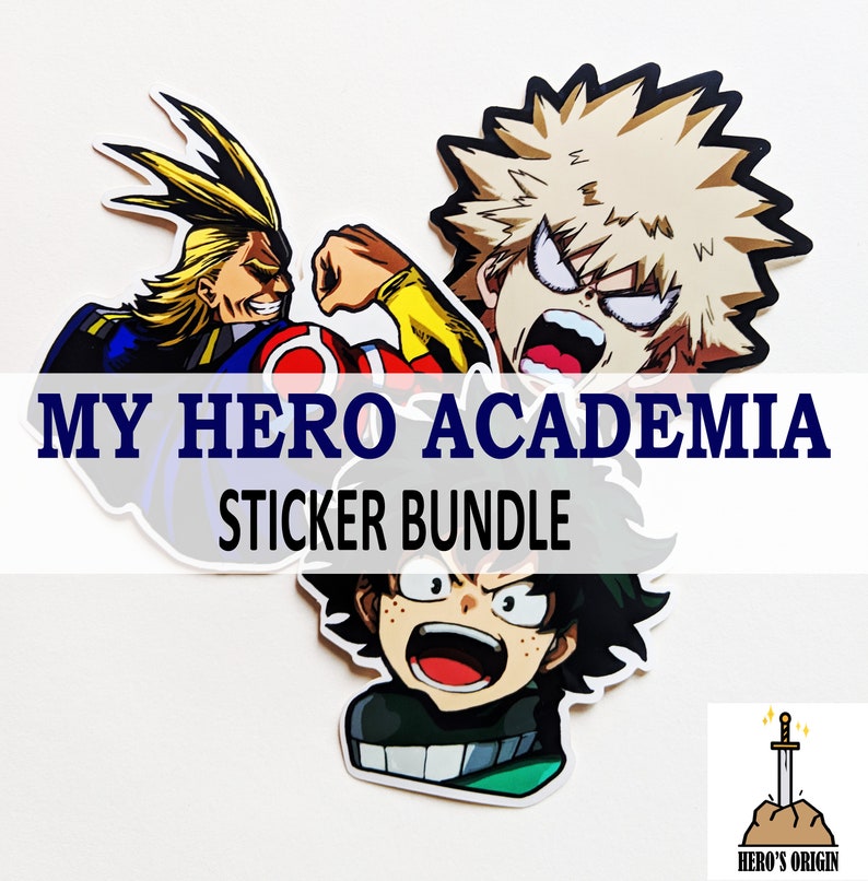 boku no hero stickers deku stickers my hero academia sticker bakugo sticker anime stickers bnha stickers all might stickers stickers paper party supplies aloli ru