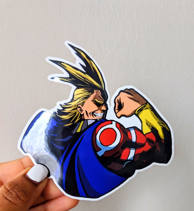 all might sticker anime stickers my hero academiamacbook