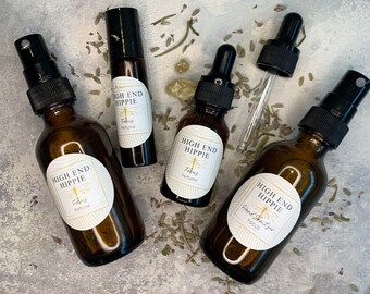 Anxiety Relief Perfume Oil Set - Organic, Natural, Grounding, Woody Scent with Frankincense, Vetiver, Sandal wood, and Cedar wood