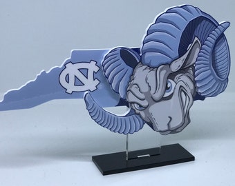 2d team Mascot and State acrylic cutouts