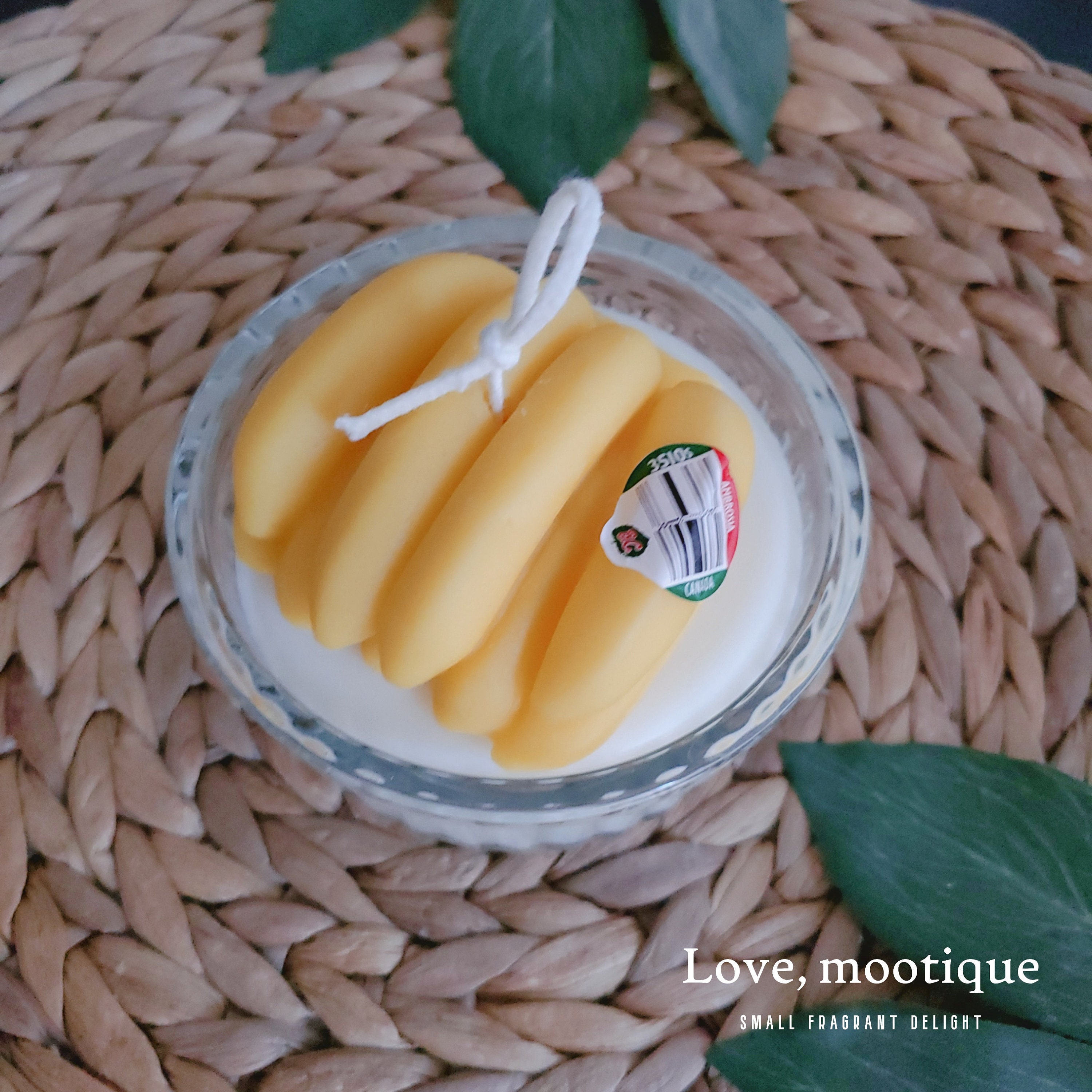 Banana candle 7oz Burning up to 3035 hrs Soy wax Etsy