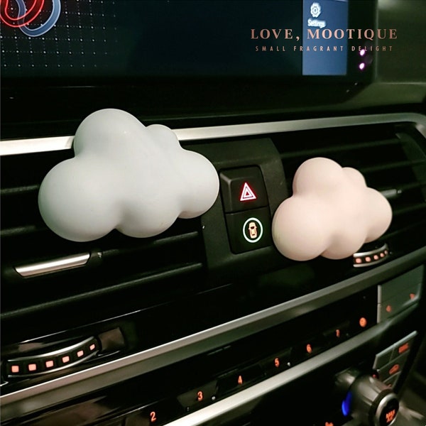 Cloud Car Air Freshener Vent clip, Gypsum Air Conditioning Decor, Car Aromatherapy Diffuser, Funny Car vent clip, Car Accessories