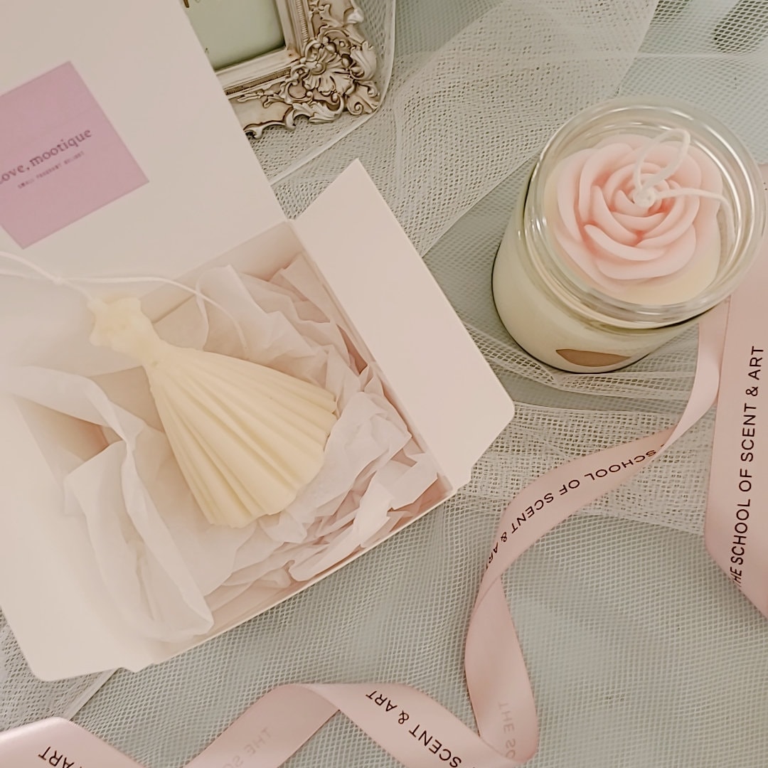 Mini Wedding Dress Candle Bridal Candle Decorative Candle Etsy