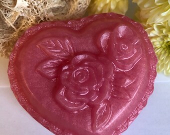 Pink Grapefruit Soap, Valentines Gift Women, Olive Oil Soap, Vegan Soap, Moisturizing Soap, Soap for Sensitive Skin, Decorative Soap,