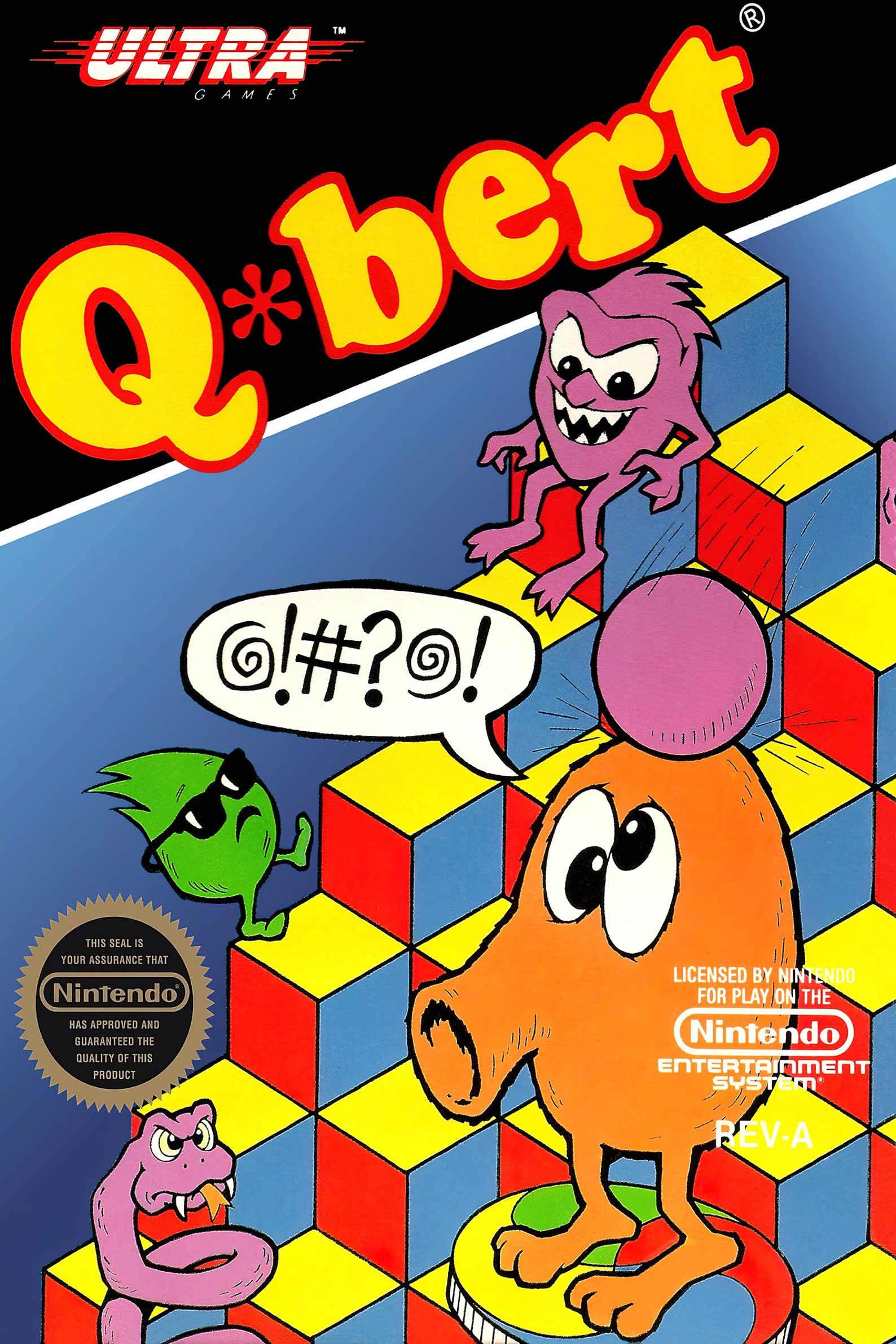 Qbert NES Game Box Cover Art Poster or several Paper Etsy UK