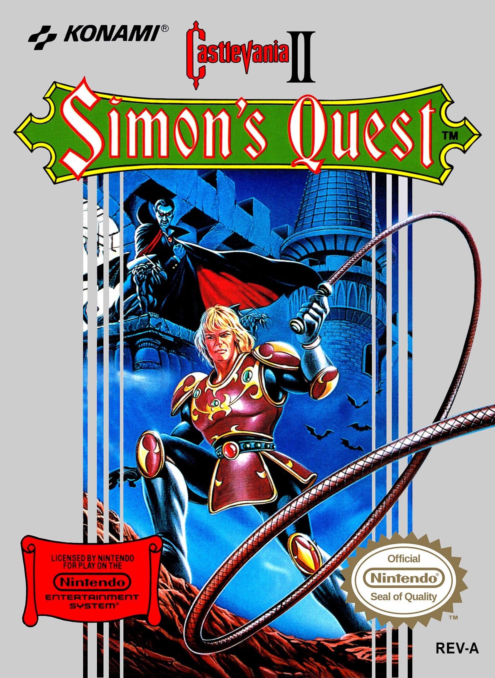 Castlevania II Simon's Quest NES Game Box Cover Art Poster Etsy