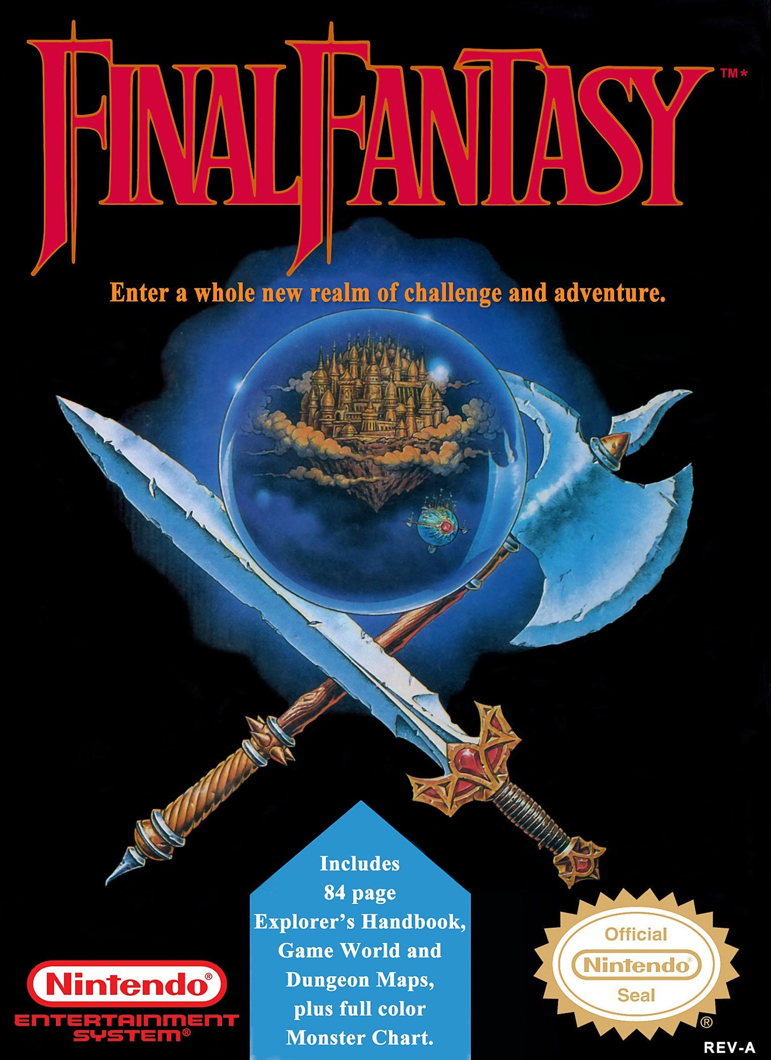 Final Fantasy NES Game Box Cover Art Poster Etsy