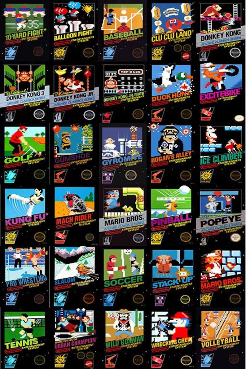 Custom Black Box NES Box Cover Art Poster | Etsy