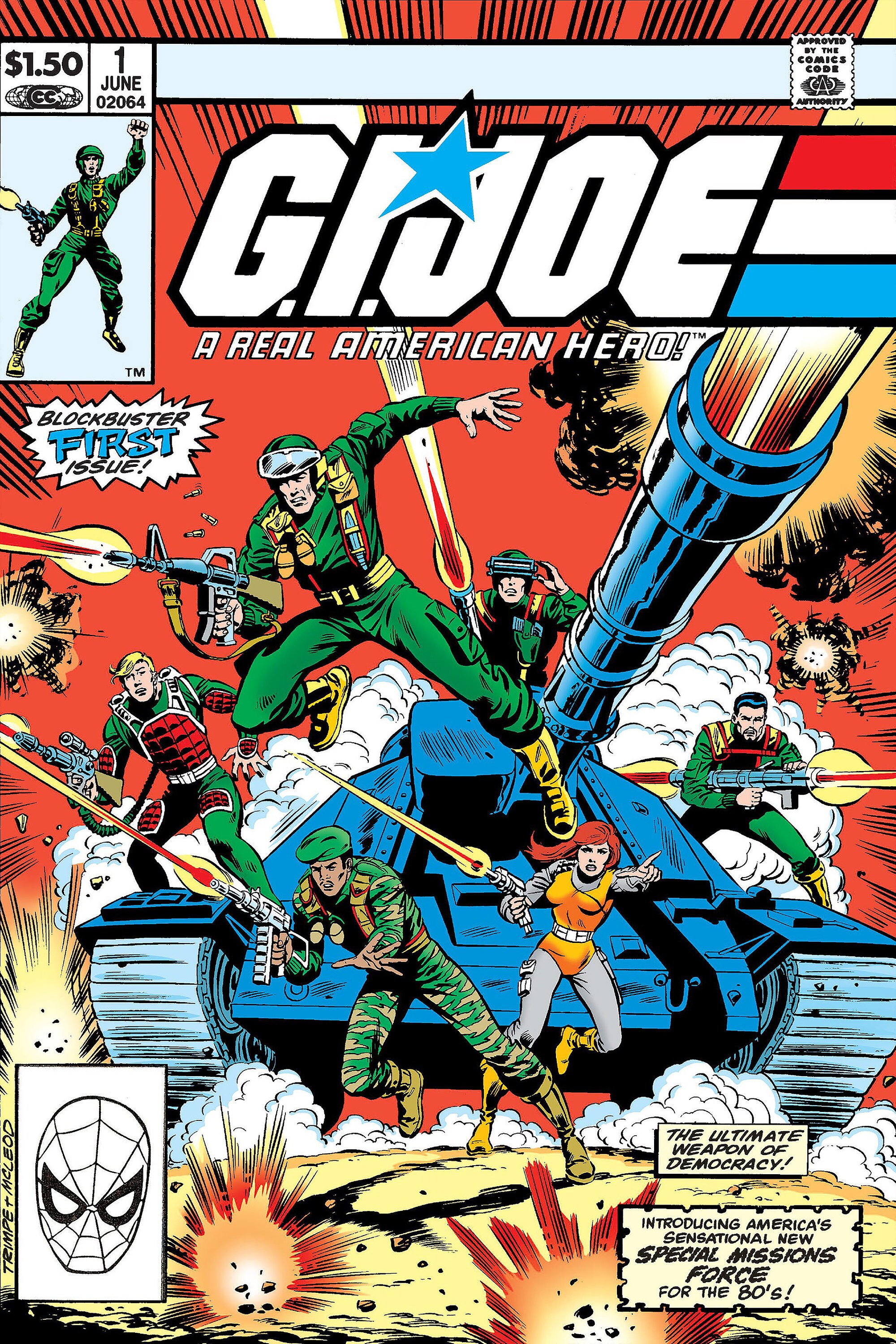 G.I.Joe 1 Comic Marvel Cover Wall Poster Multiple Sizes 18x24 | Etsy