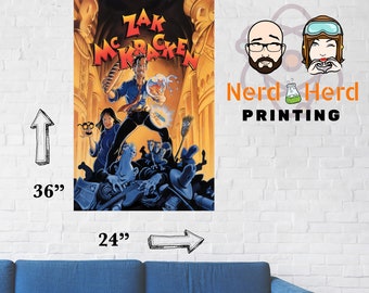 Zak McKracken Classic PC Game Box Cover Art  Poster or Magnet Multiple Sizes and Paper Types 11x17-24x36