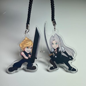 Cloud & Sephiroth Magnet Phone Charms
