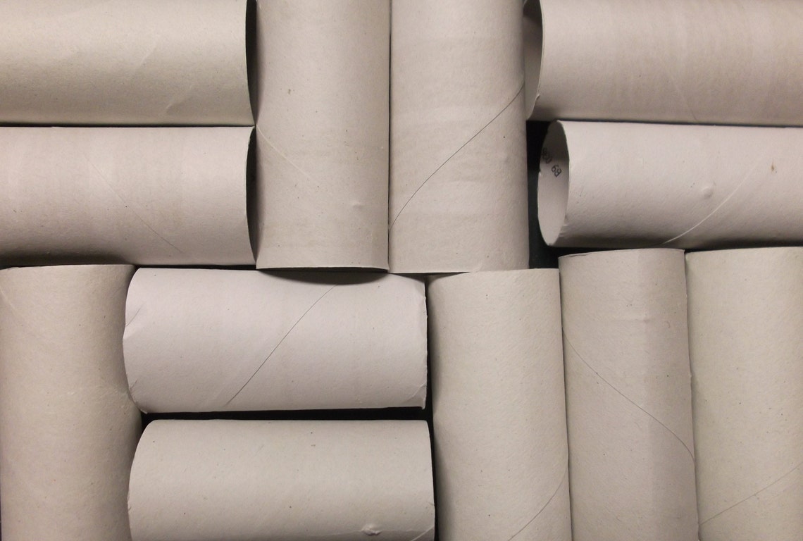 100 Brown TOILET PAPER ROLLS Cardboard Tube Craft Core Clean Used Toliet Etsy