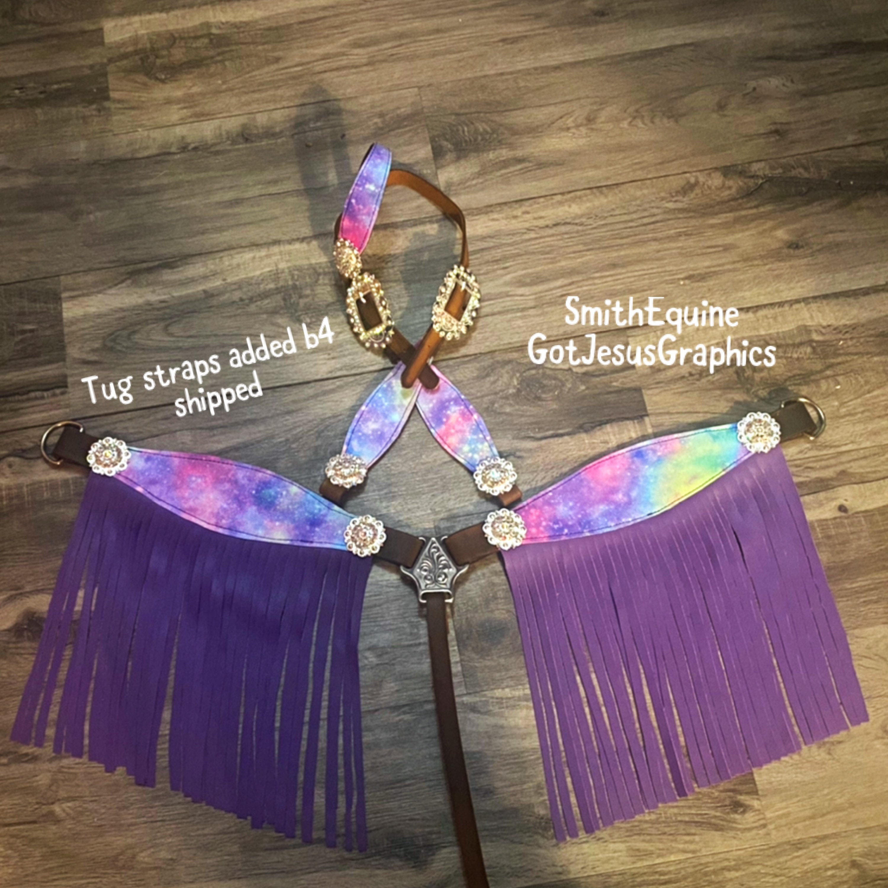 Clearance Purple Crazy Tack Set W/ Purple Fringe Horse med Etsy