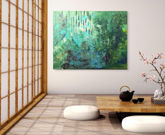 Original  Art Oversized Abstract Art Large Colorful Painting Modern Wall Art  Modern Art 36x48 Abstract Painting Modern Art Horizontal Art