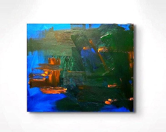 Abstract PRINT very vibrant print with mat 11x14