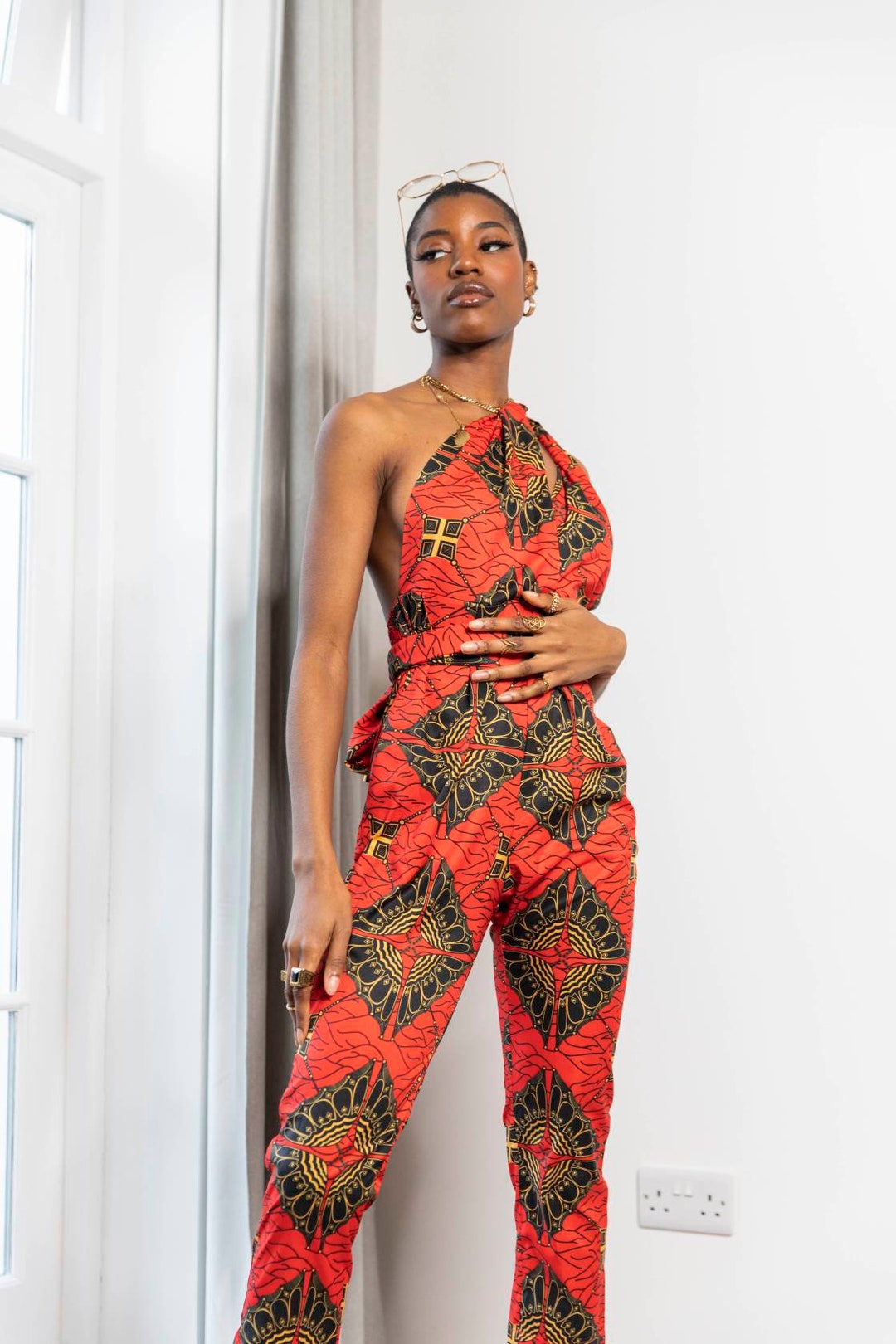 African Print women Jumpsuit main image 1