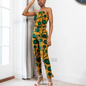 African print wide leg pants - SHAYO high waist trousers