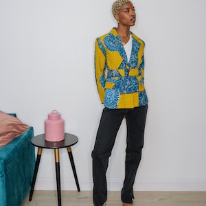 Irma African Print Blazer, Ankara Blazer, African print jacket, Ankara Jacket, ankara african print, african print, African blazer,