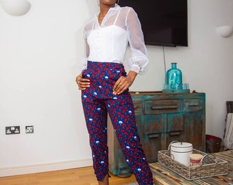 African print pants