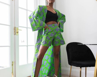 African Print shorts, Ankara Shorts