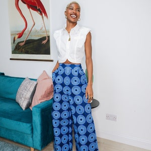 African Print Pants, Trousers